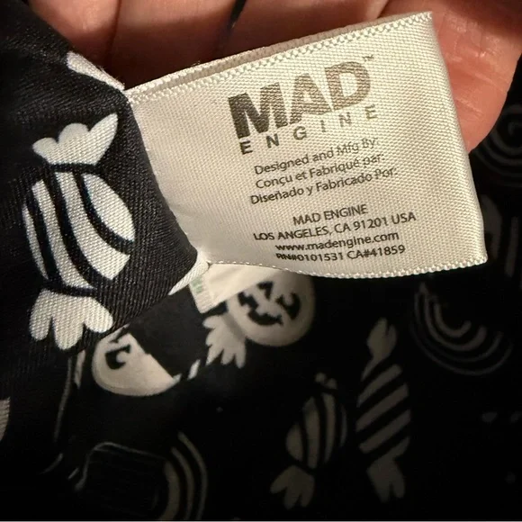 MAD Engine Black and White Pumpkin Crossbody Bag - Picture 2 of 12